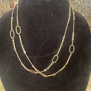 NWT Kendra Scott Rose Gold Double Layer Necklace